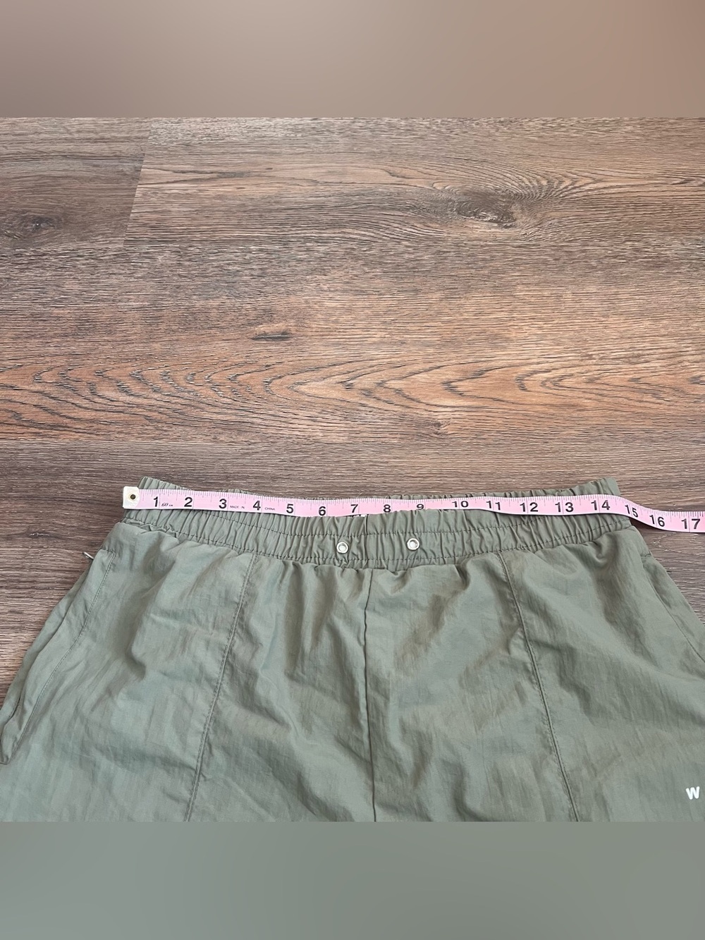 Wilo The Label Nylon Parachute Jogger Pants Olive Green Size Medium Sporty - Picture 9 of 10